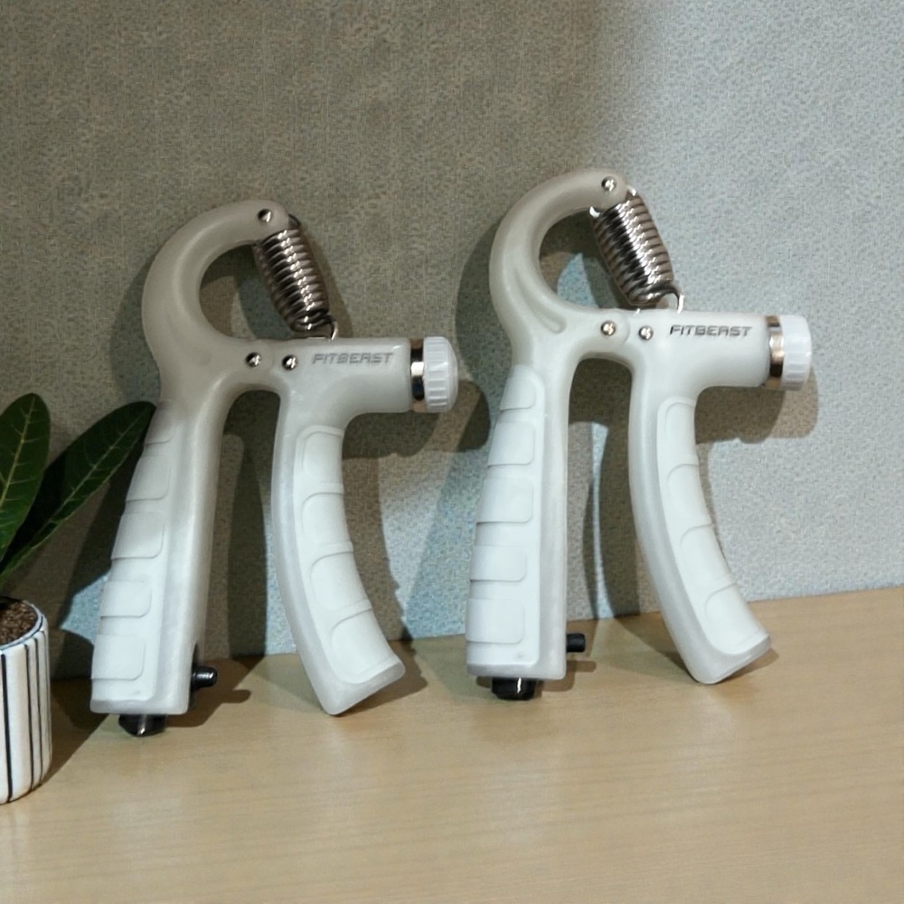 Adjustable White Hand Grippers